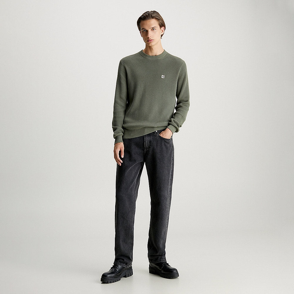 Badge Sweater - Olive