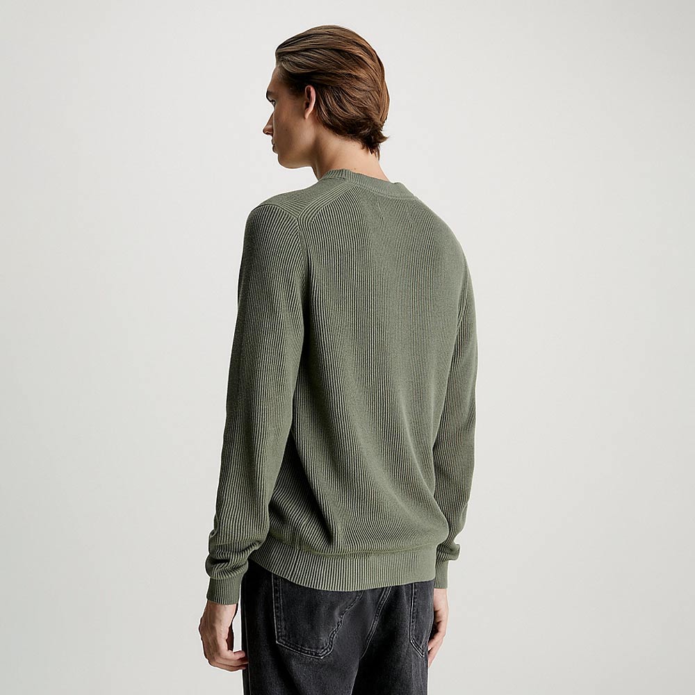 Badge Sweater - Olive