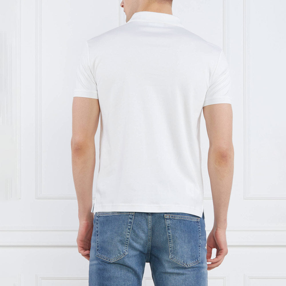 Colored Address Box Polo - White