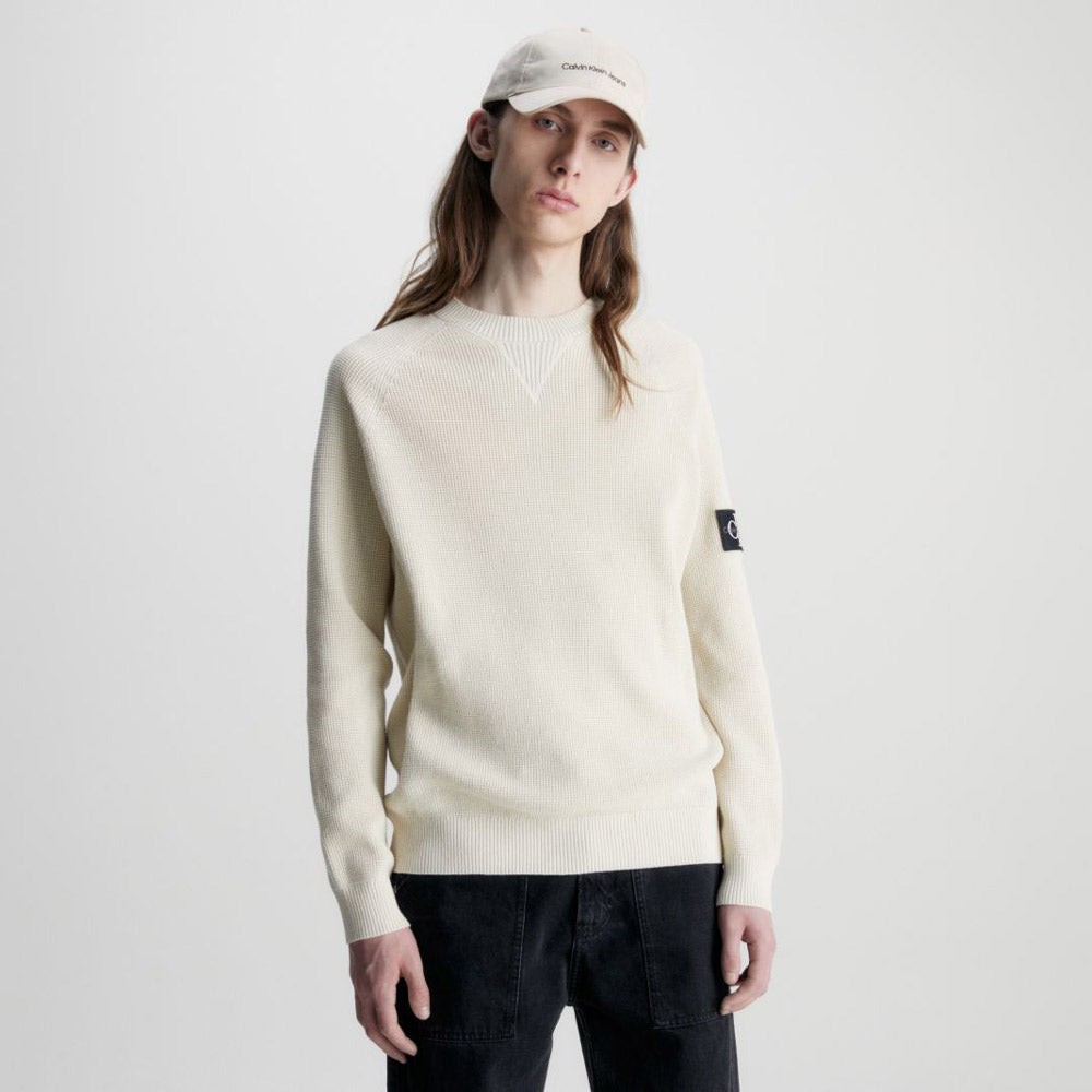 Core Badge Sweater - Off White