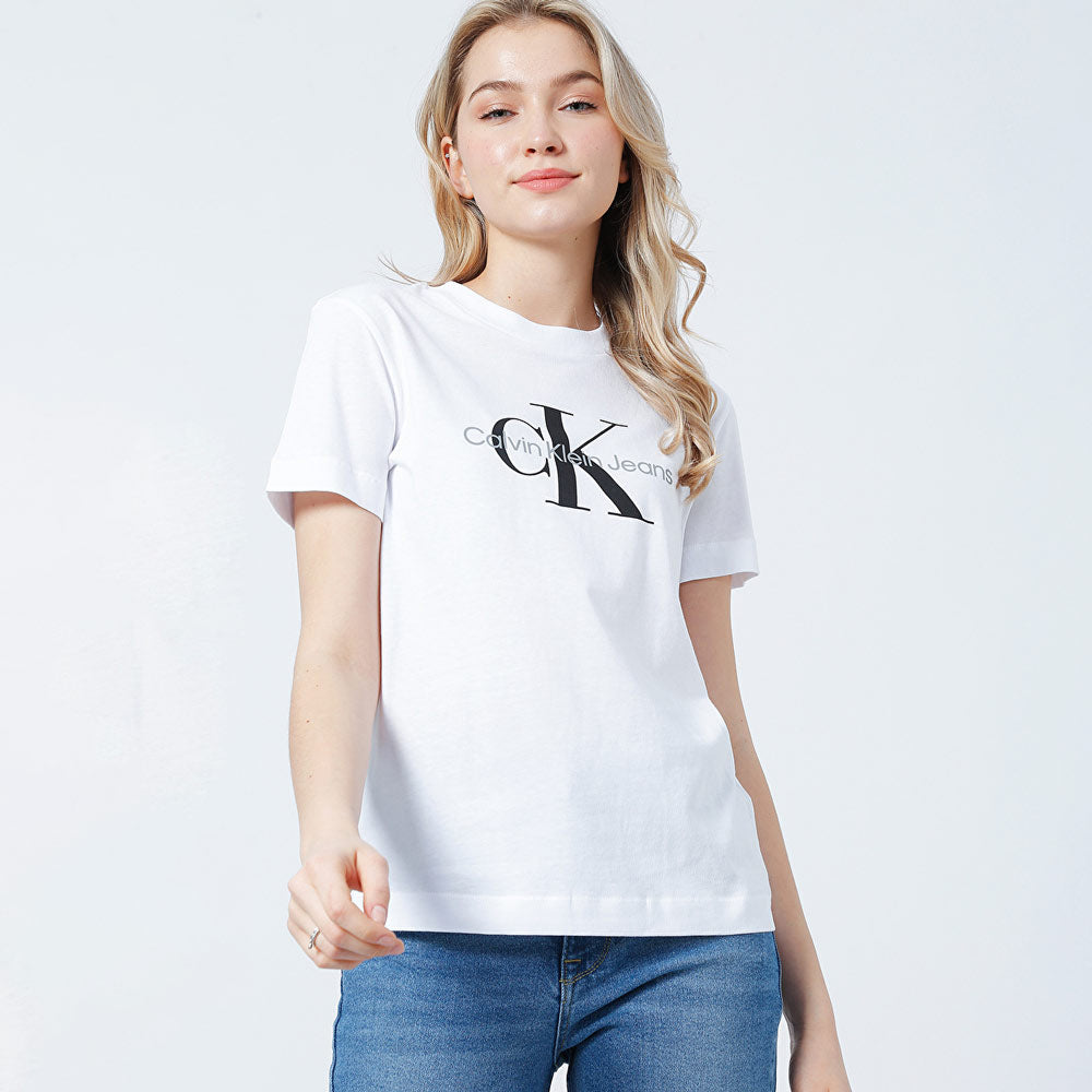 Core Monogram Regular Monogram T-Shirt - White
