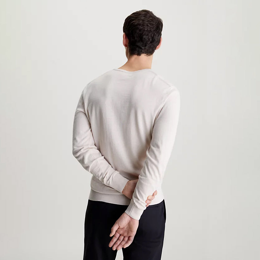 Cotton Silk Sweater - Stone