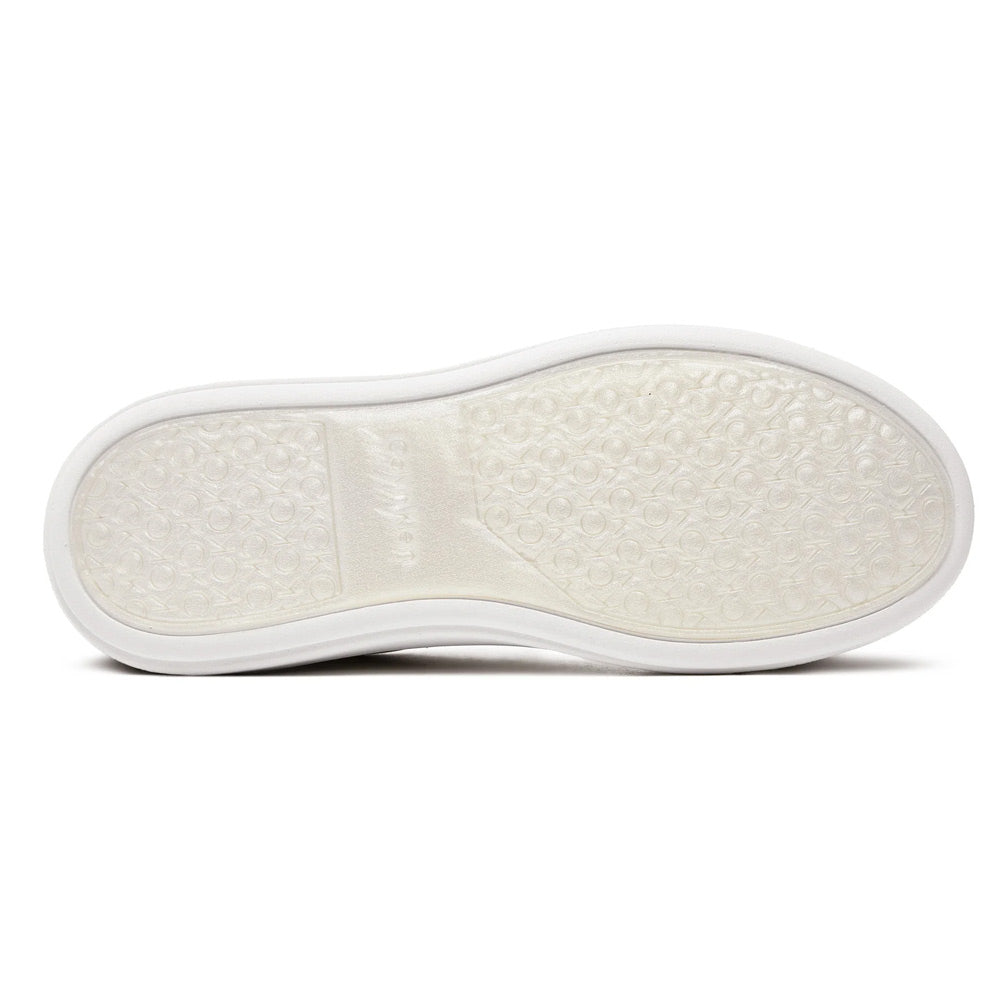 Cupsole Lace Up Leather Sneaker- White