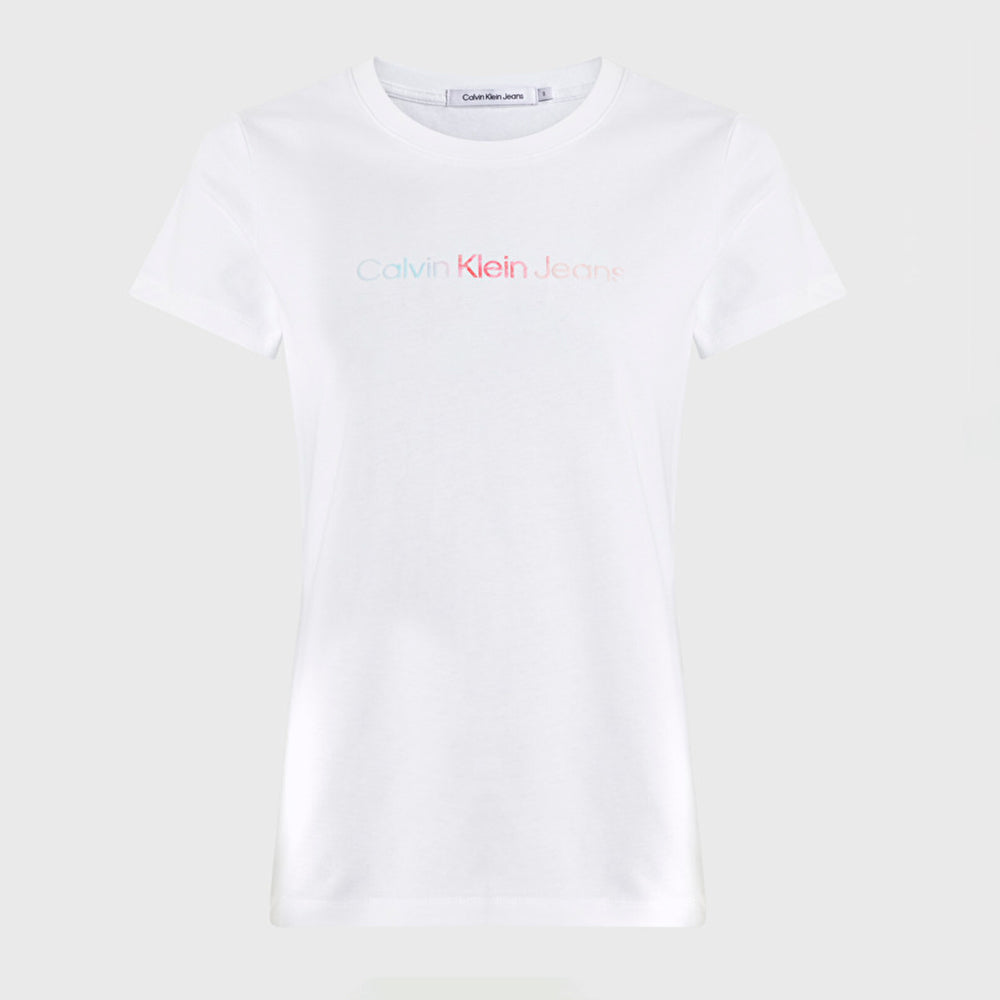 Diffused Slim T-Shirt - White