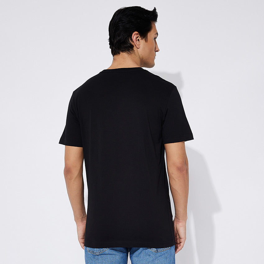 Diffused Stacked T-Shirt - Black