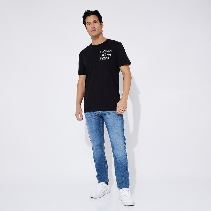 Diffused Stacked T-Shirt - Black