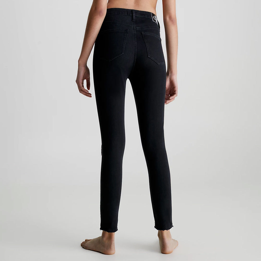 High Rise Super Skinny Ankle - Denim Black