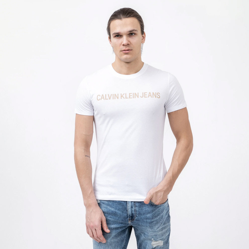 Institutional Logo Slim T-Shirt - White