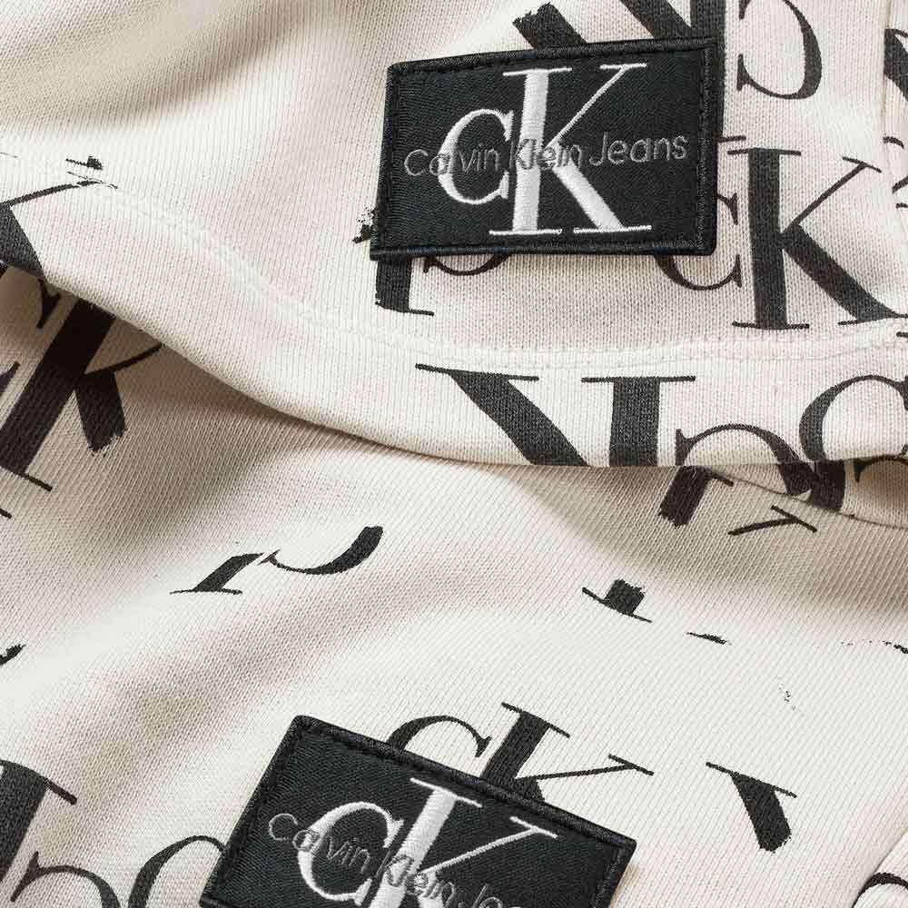 Kids All Over Print Monogram Shorts Set - Light Grey