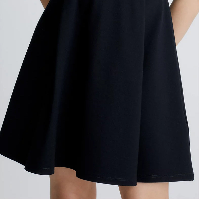 Kids Logo Tape Punto Sleeveless Dress - Black