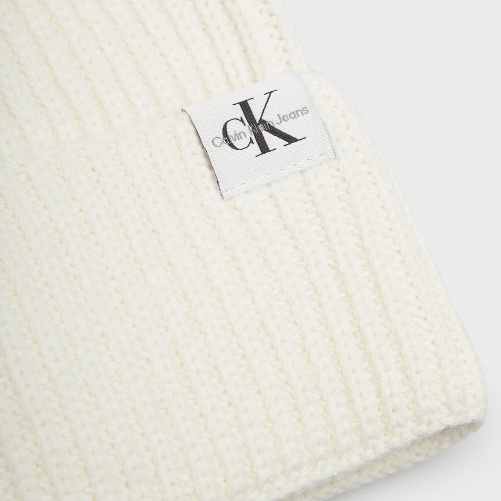 Kids Rib Beanie - Ivory