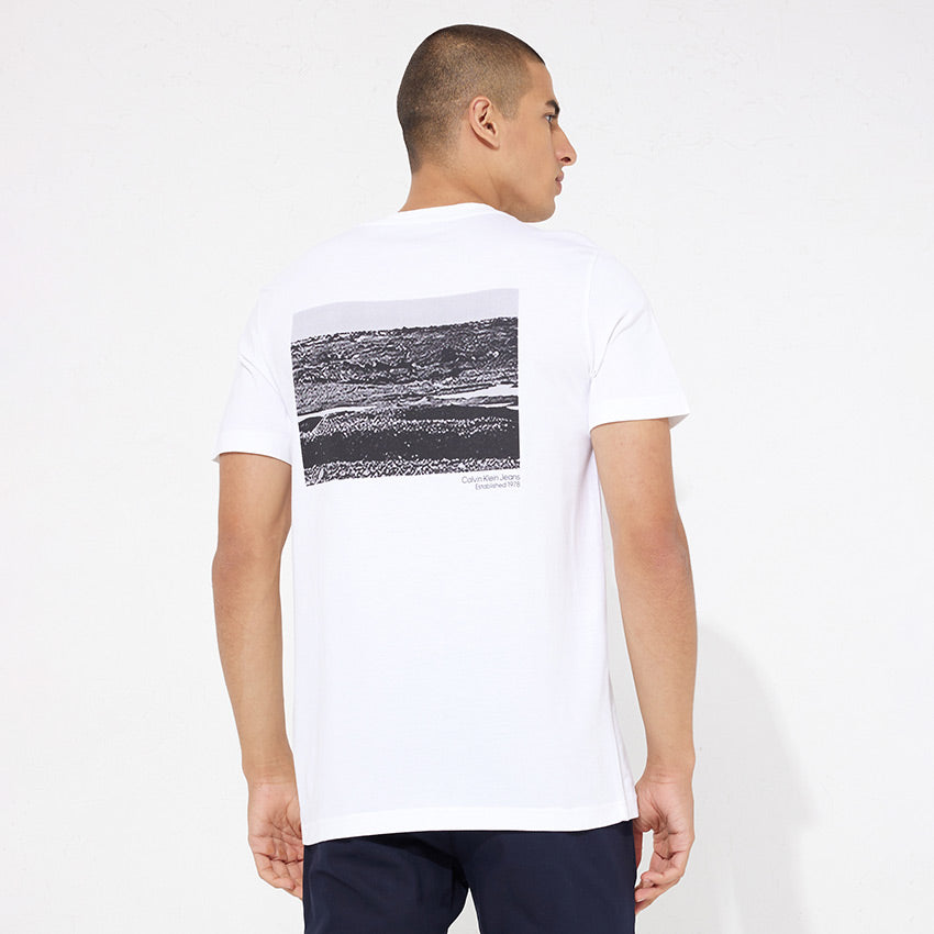 Landscape Box Back Graphic T-Shirt - White