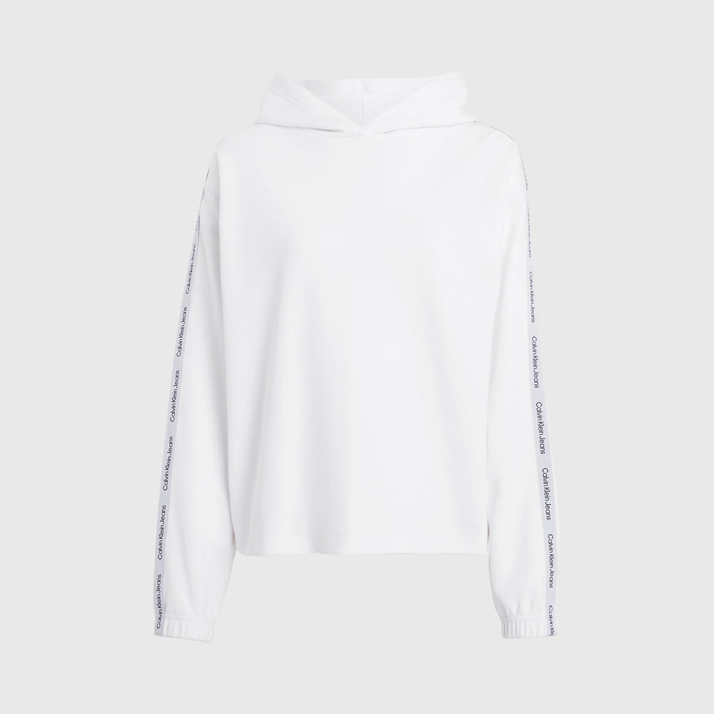Logo Elastic Hoodie - White