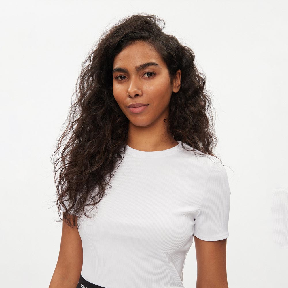 Elastic Logo Dress - Black/ White