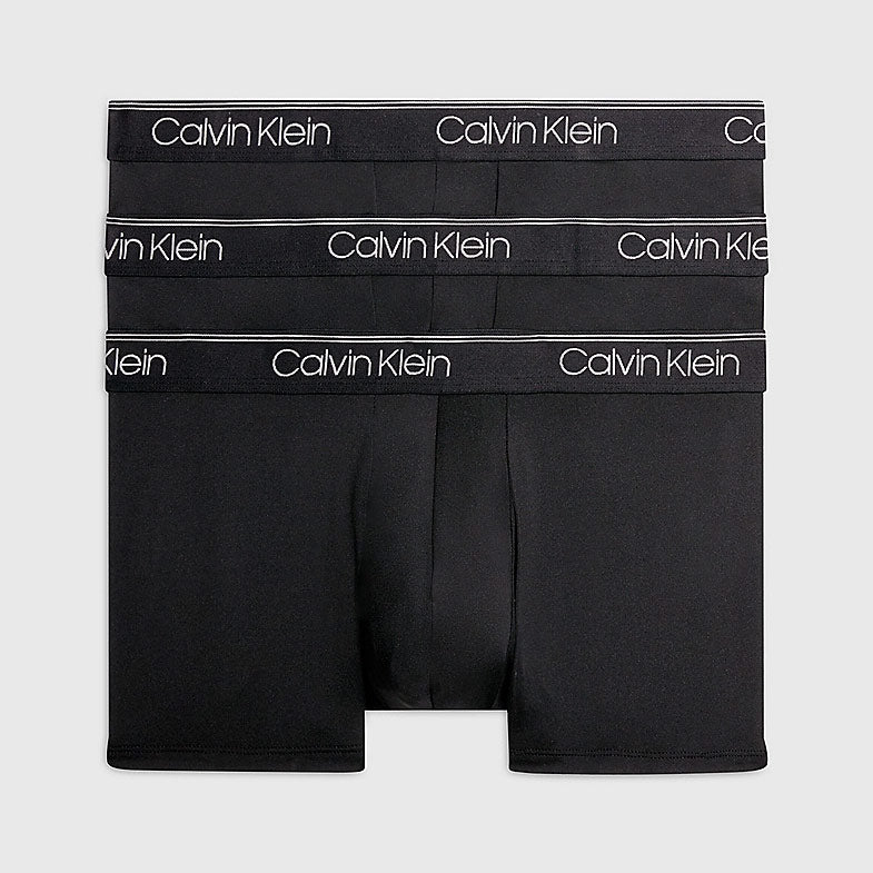 3 Pack Low Rise Trunks - Black
