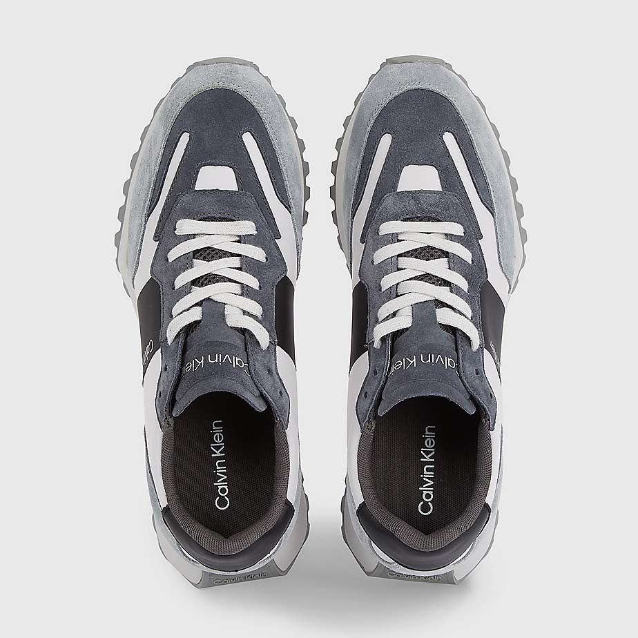 Suede Trainers - Grey Multi
