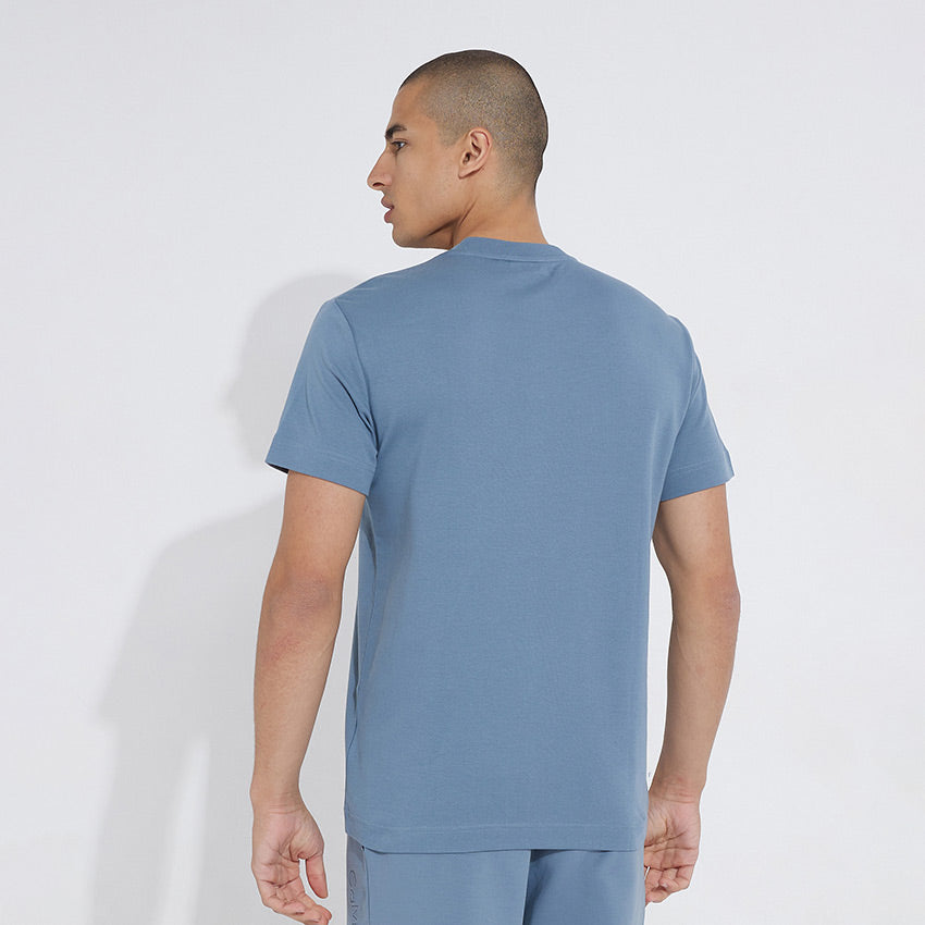Micro Logo Interlock T-Shirt - Blue Grey