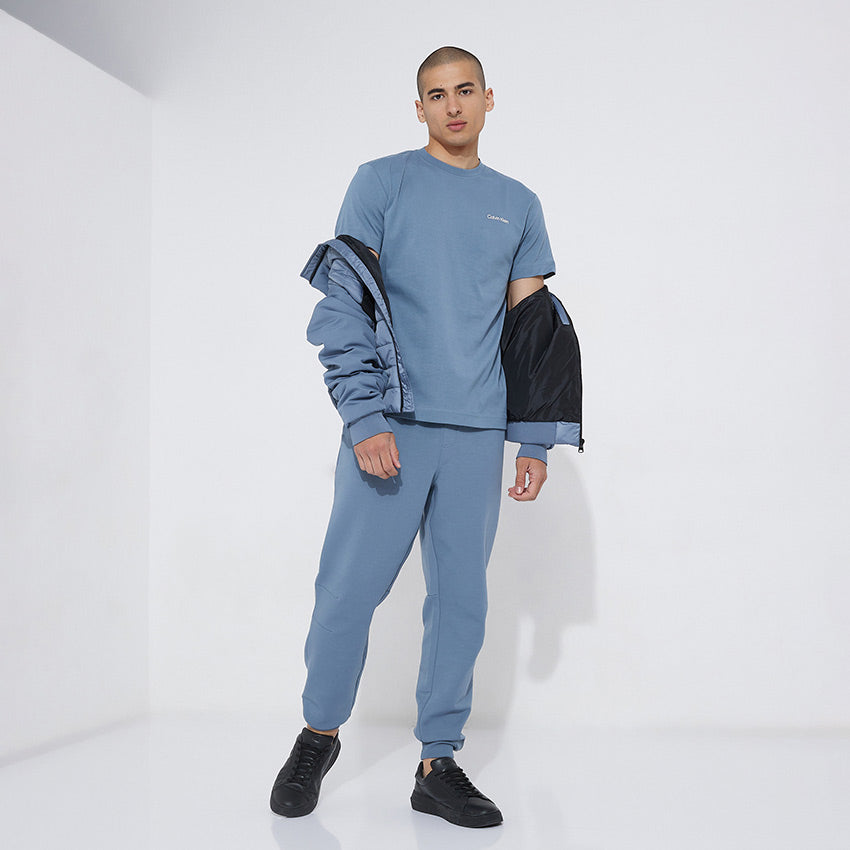 Micro Logo Interlock T-Shirt - Blue Grey