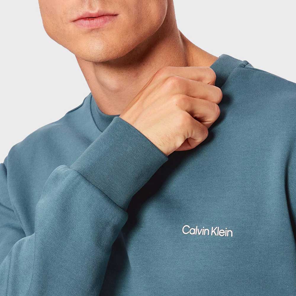 Micro Logo Repreve Sweatshirt - Blue Grey