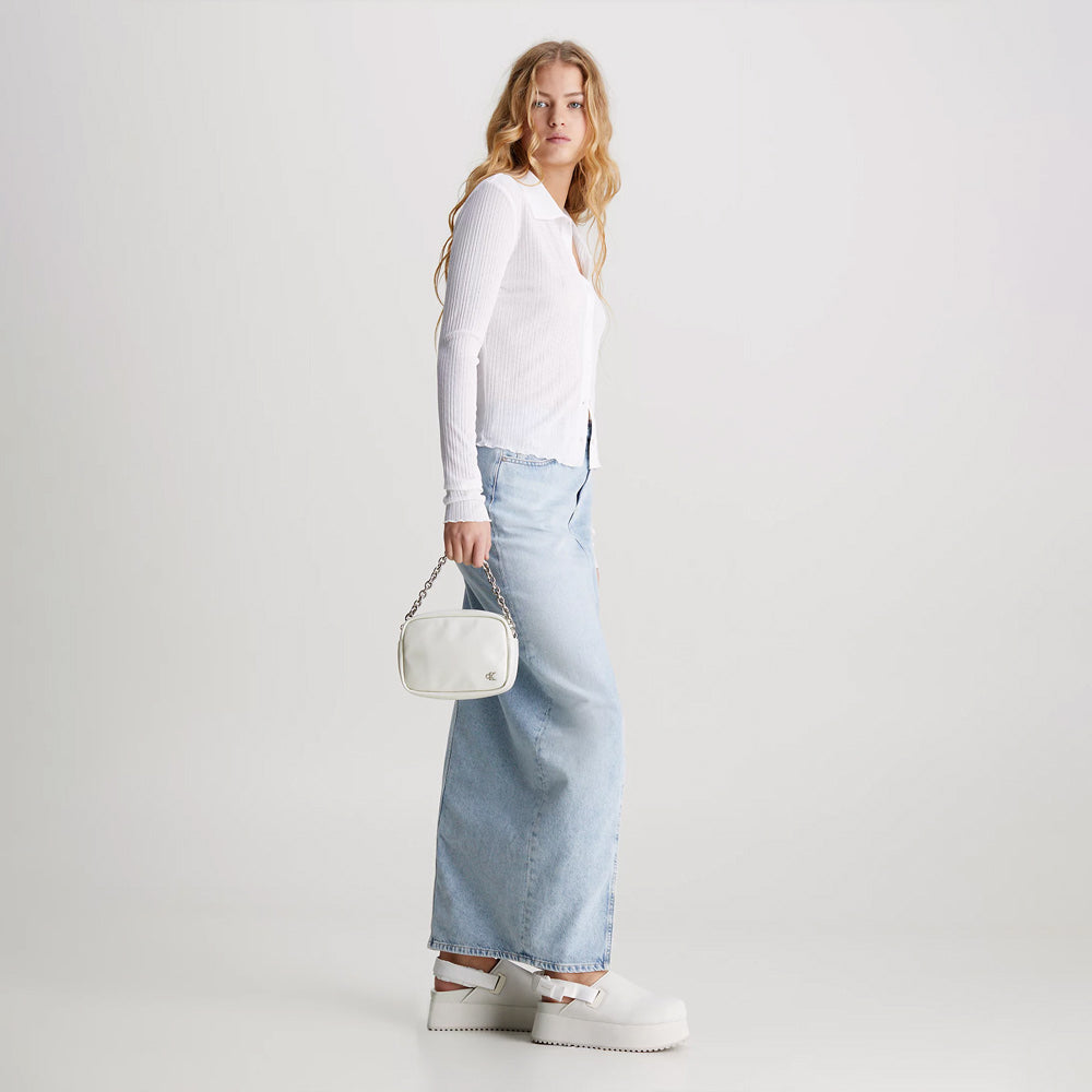 Mono Chain Camera Bag - White