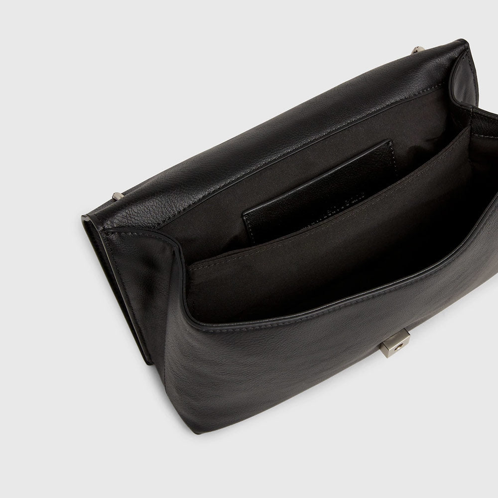 Mono Chain Flap Bag - Black
