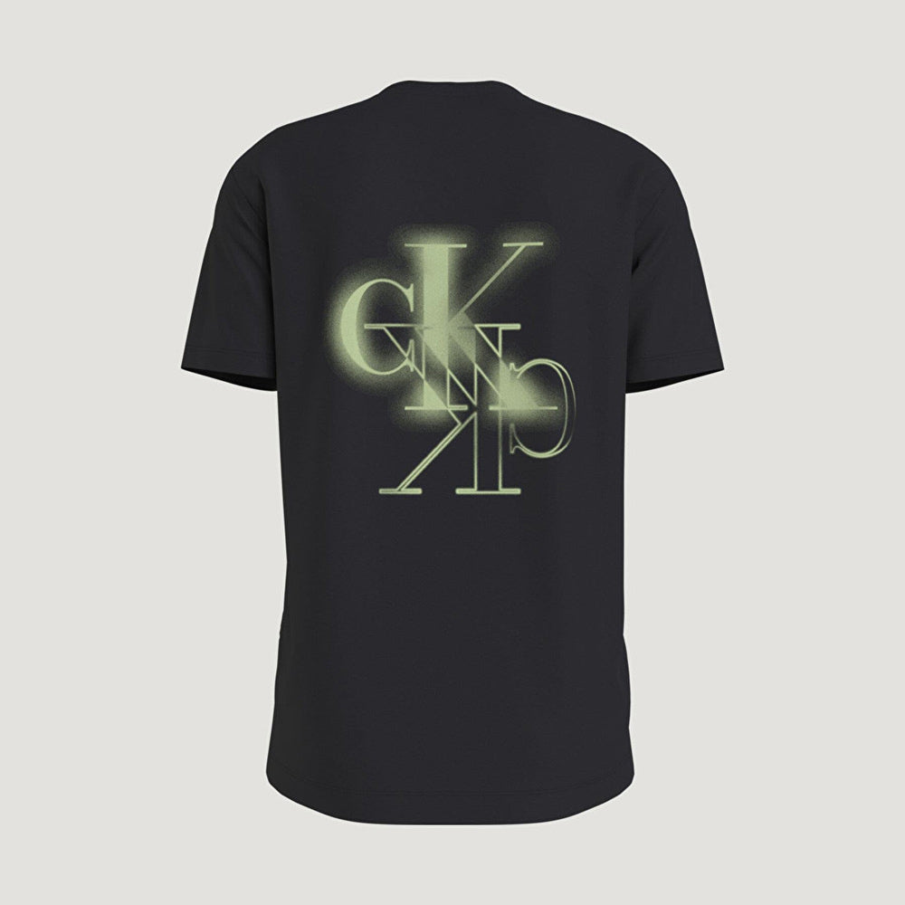 Mirrored Ck Logo T-Shirt - Black