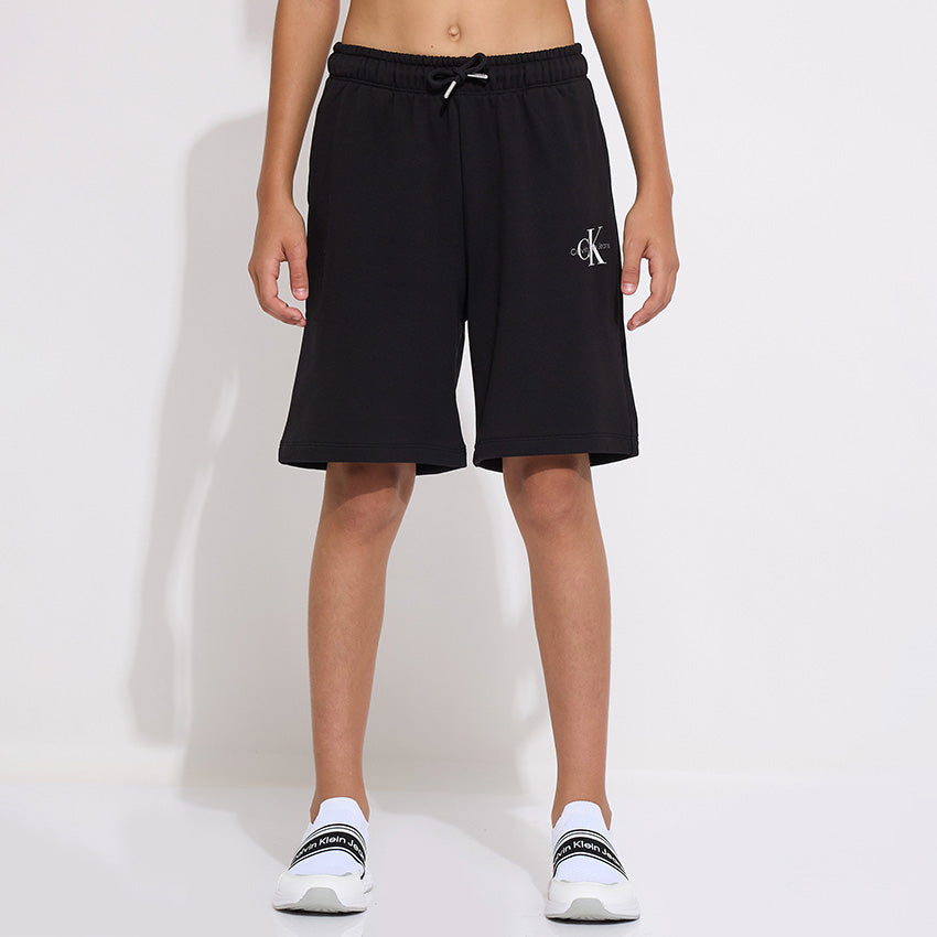 Monogram Relaxed Shorts - Black
