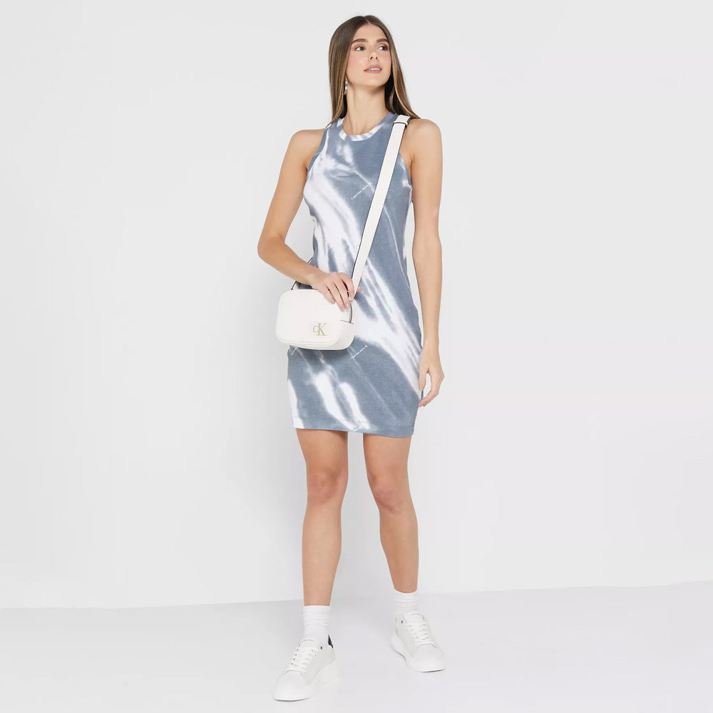 Motion Rib Tank Dress - Print