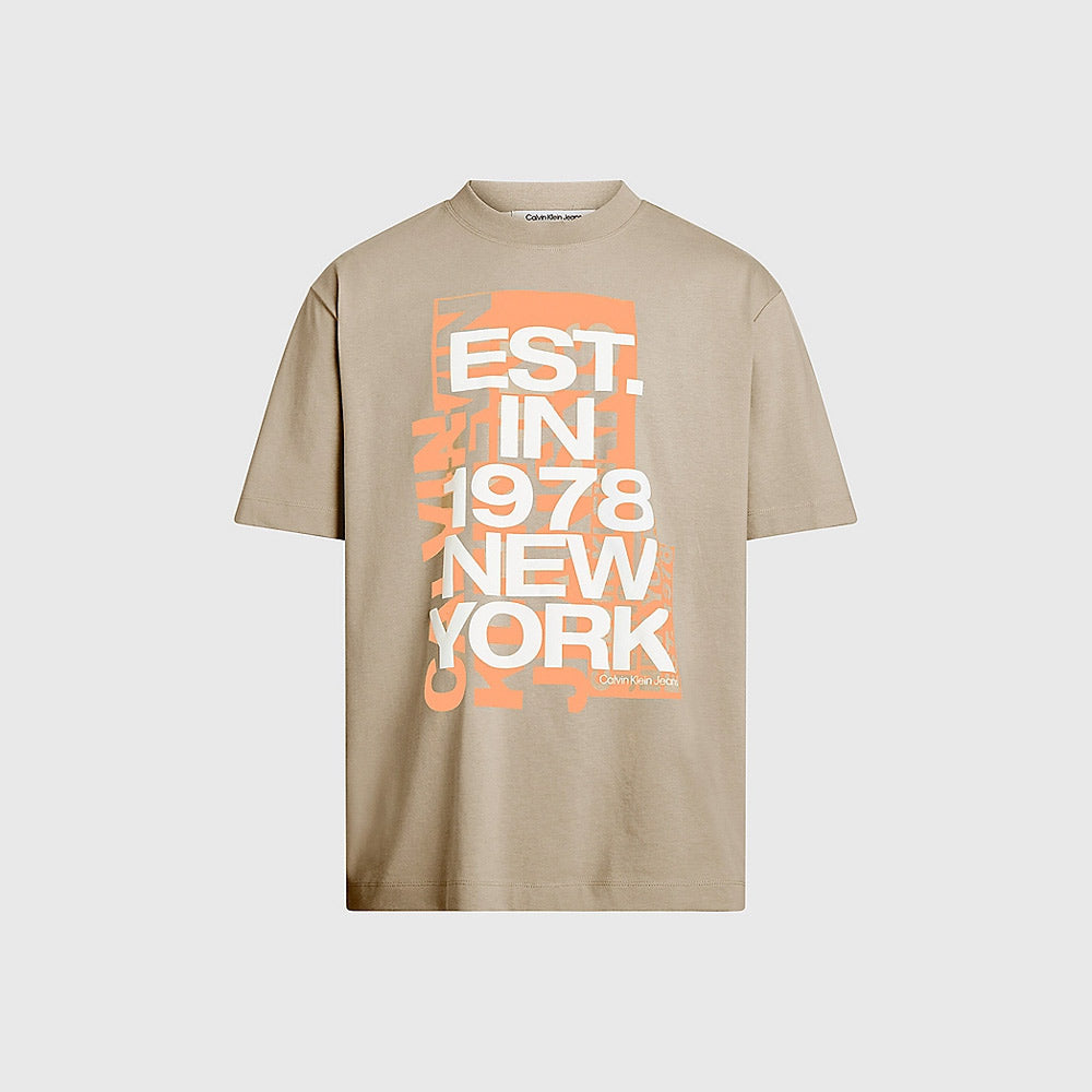 Multi Logo T-Shirt - Taupe