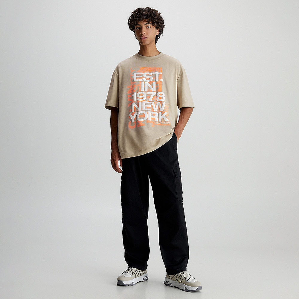 Multi Logo T-Shirt - Taupe