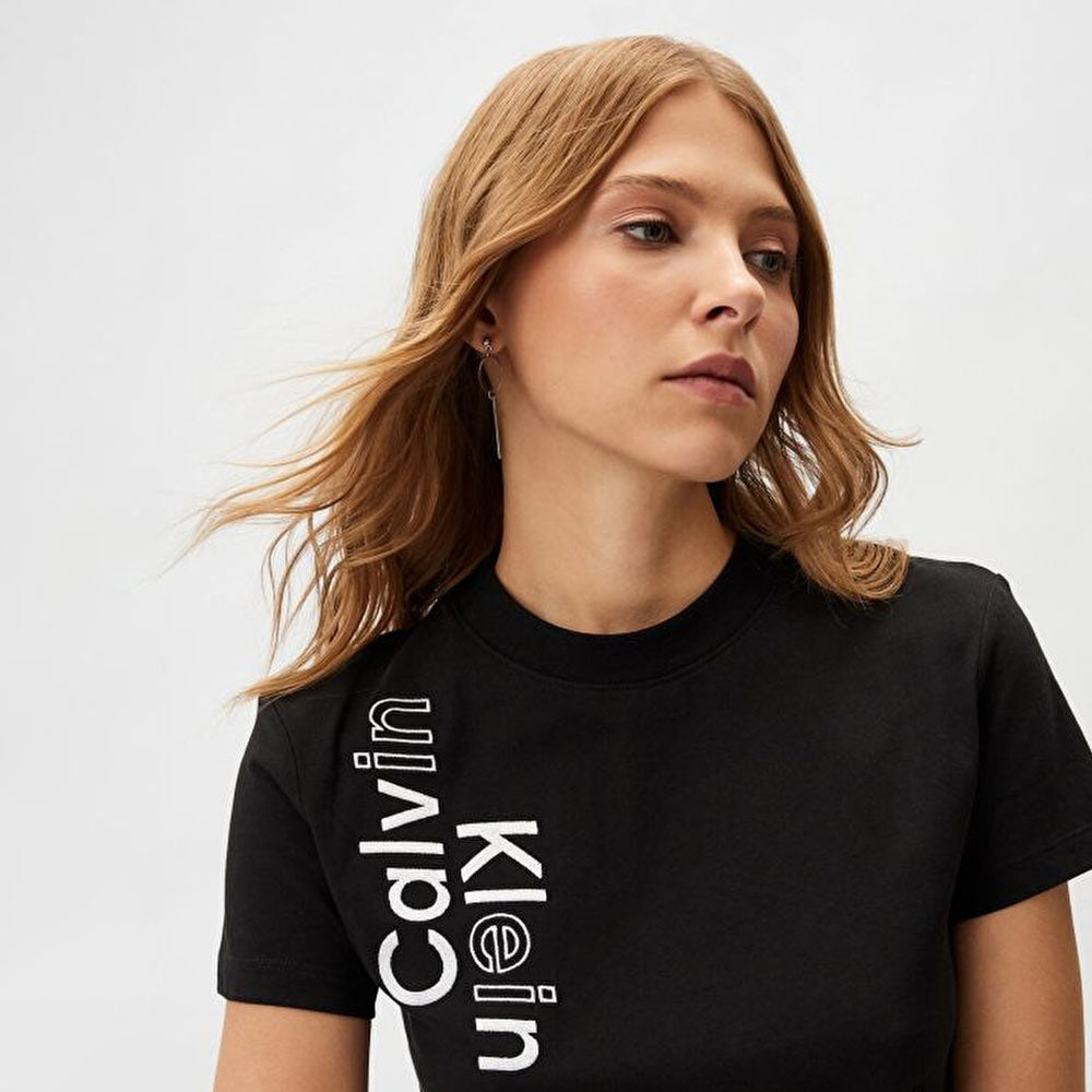 Multi Placement Logo Baby T-Shirt - Black