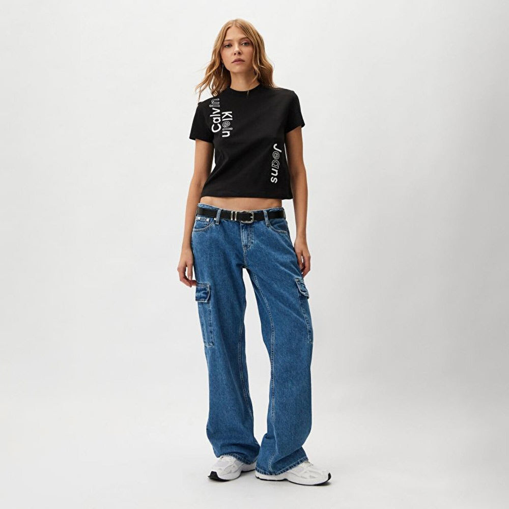 Multi Placement Logo Baby T-Shirt - Black