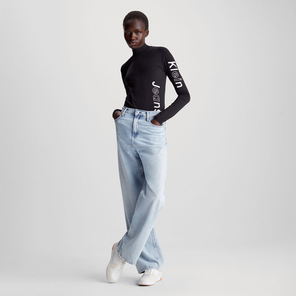 Multi Placement Logo Long Sleeve - Black