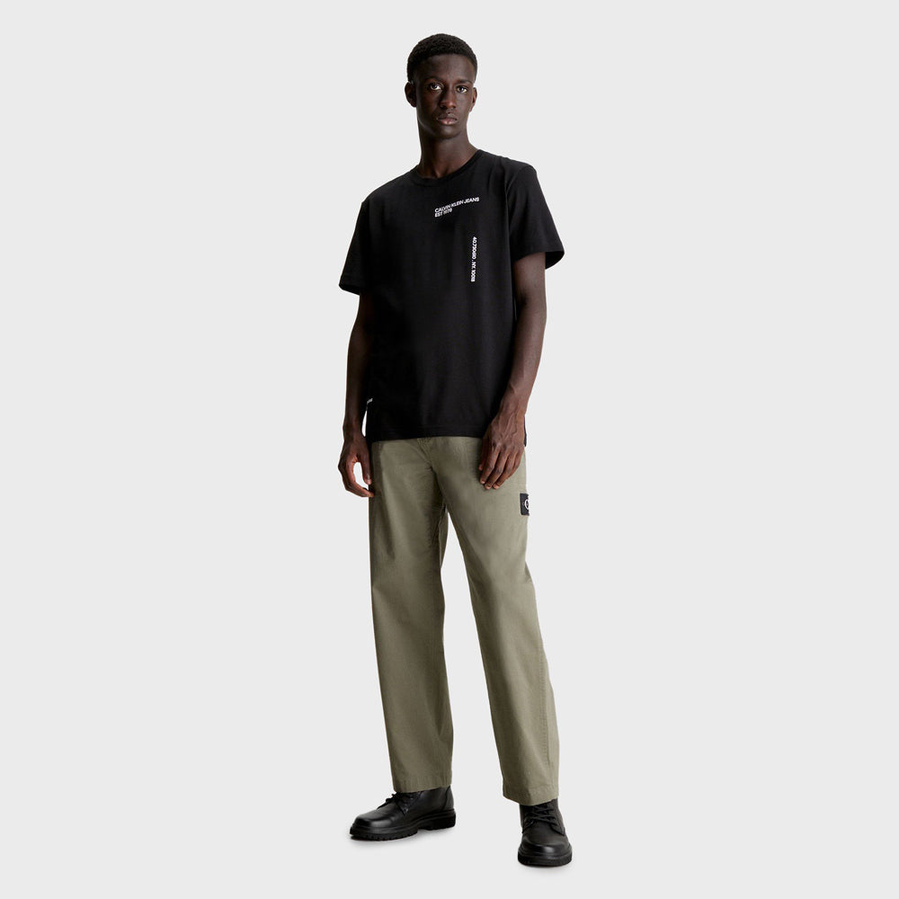 Multi Text T- Shirt - Black
