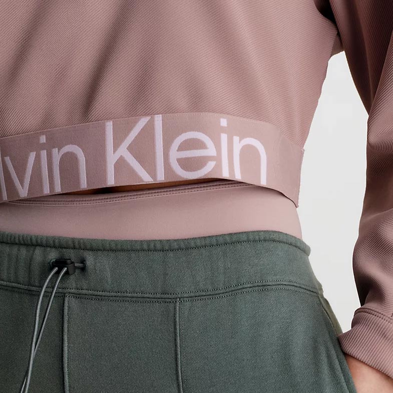 Textured Twill Sweatshirt - Dusty Pink