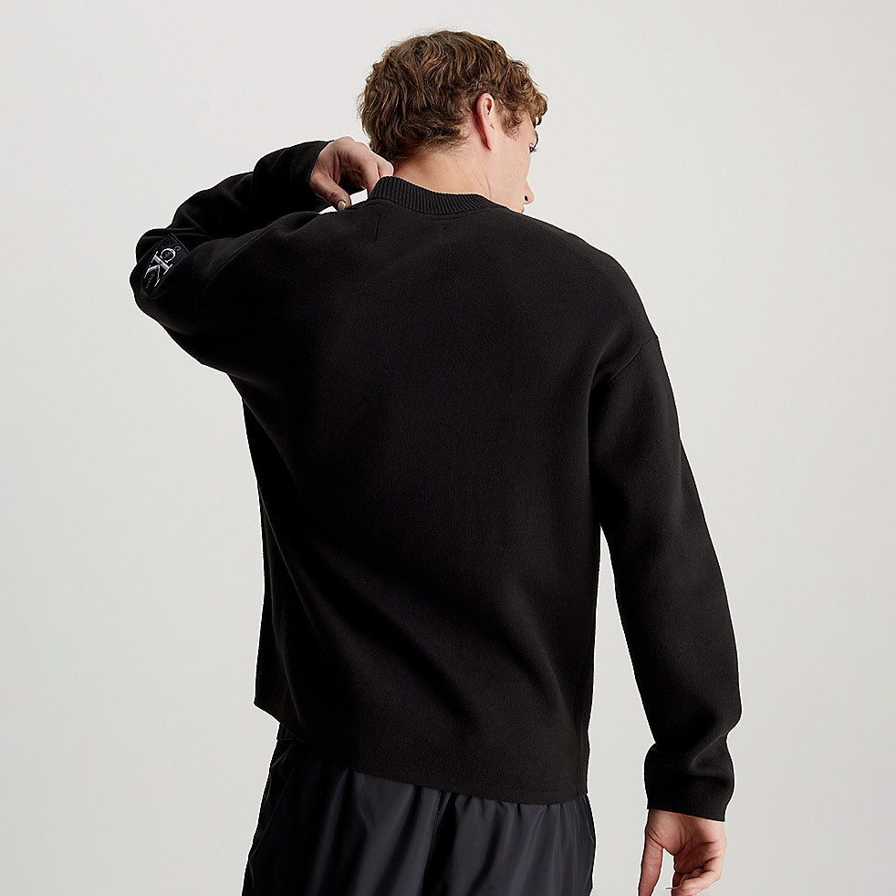 Plated Sweater - Black