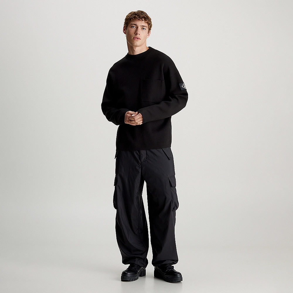 Plated Sweater - Black