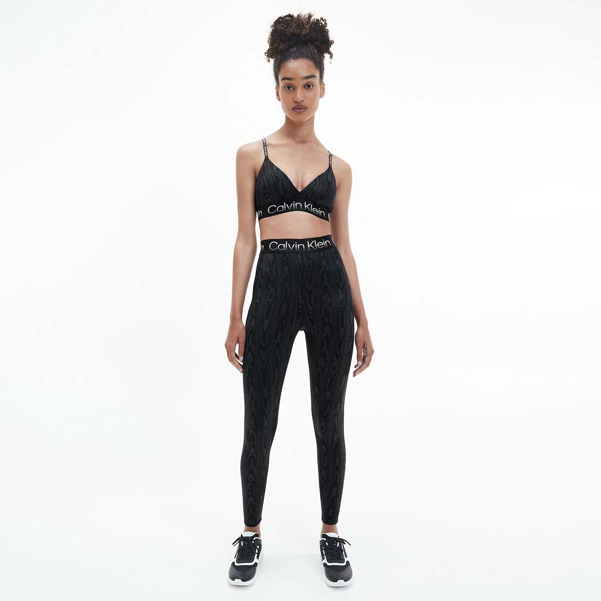 Polyester 7 8 Gym Leggings - Black