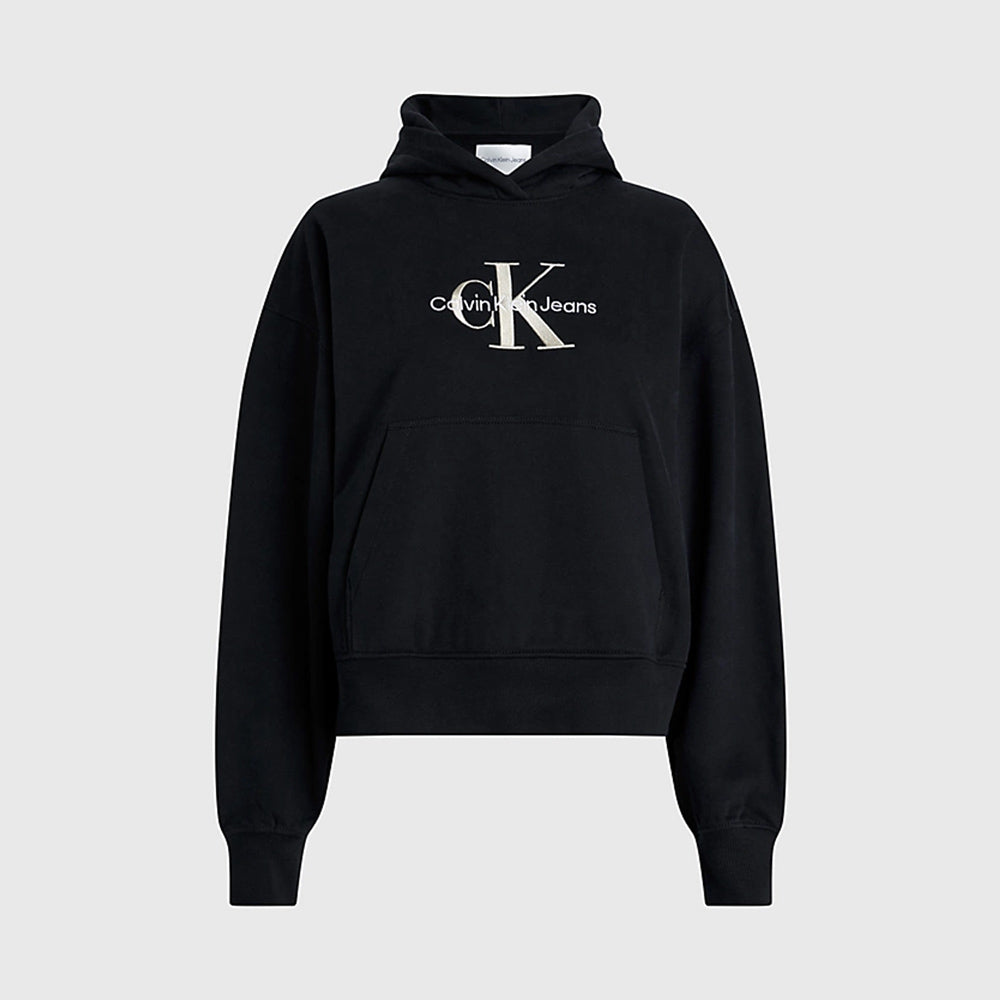 Premium Monologo Hoodie - Black