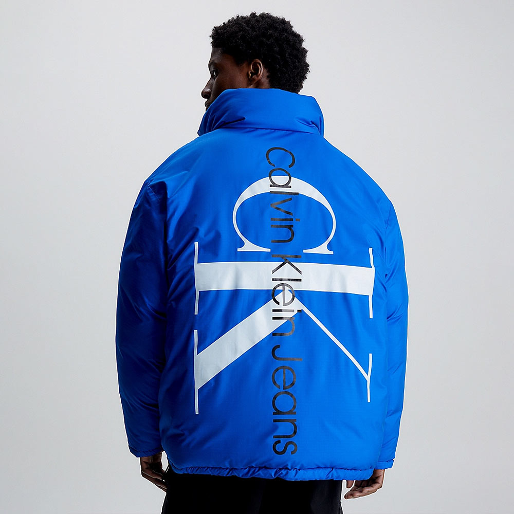 Reversible 90S Puffer - Blue