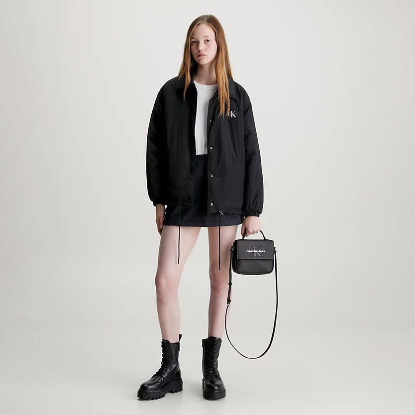 Sculpted Flap Bag - Black Multi