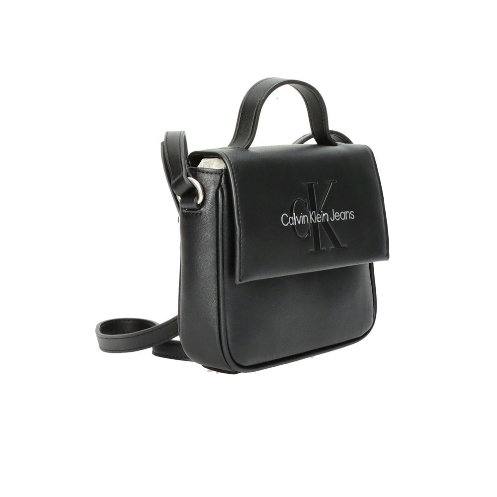 Sculpted Flap Bag - Black Multi