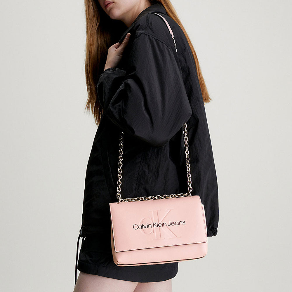 Sculpted Flap Bag - Blush Pink