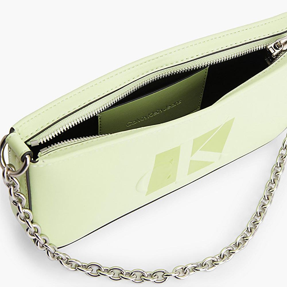 Sculpted Shoulder Pouch 25 Chain Bag - Mint