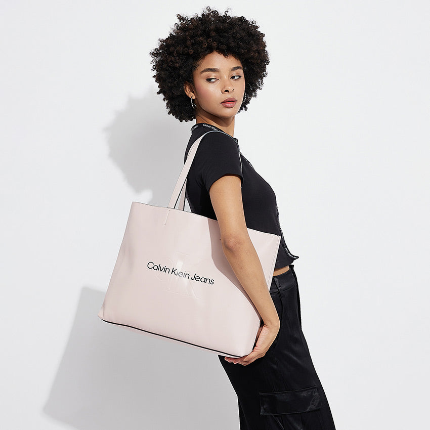 Sculpted Slim Tote Bag - Blush Pink