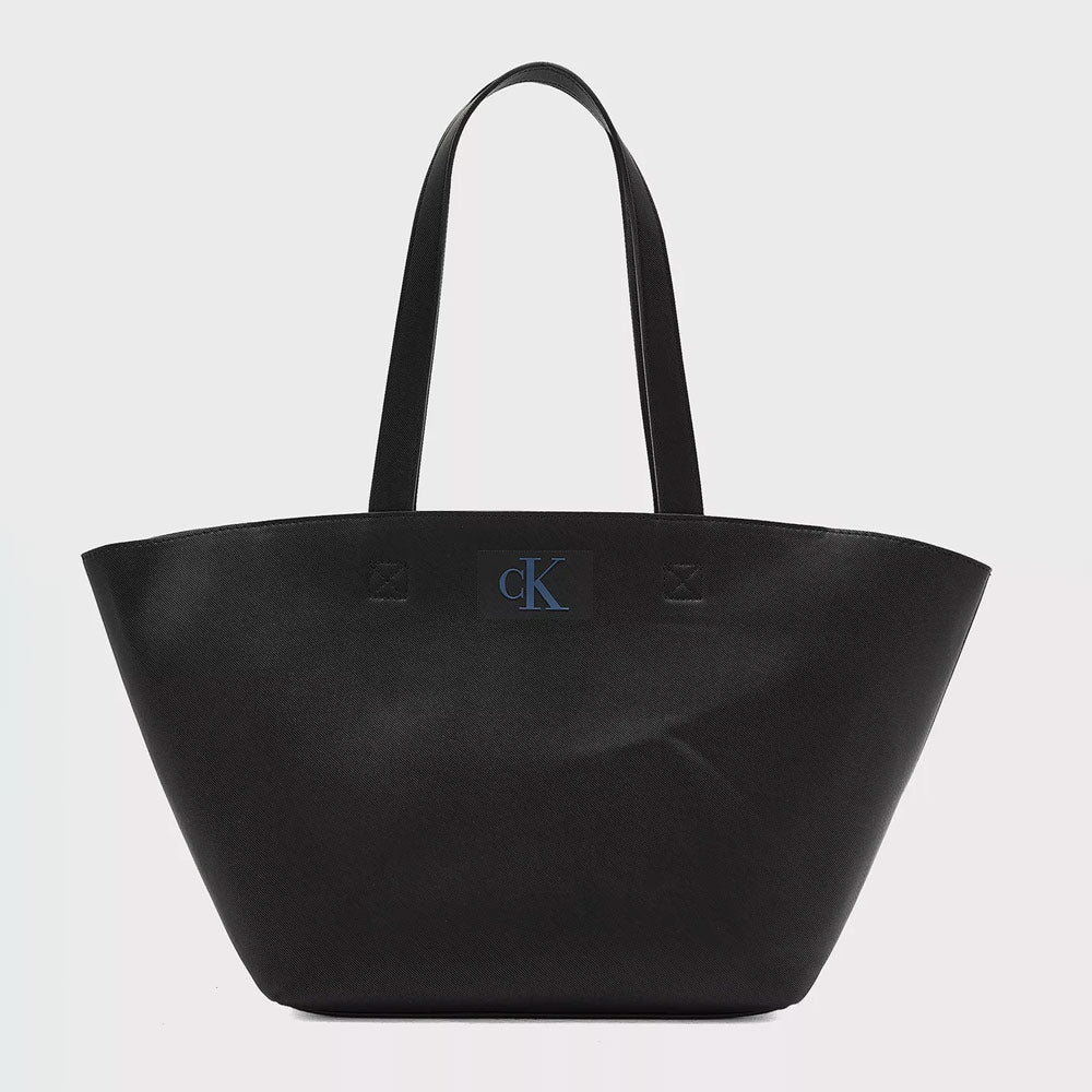 Sculpted Twill Tote Bag - Black