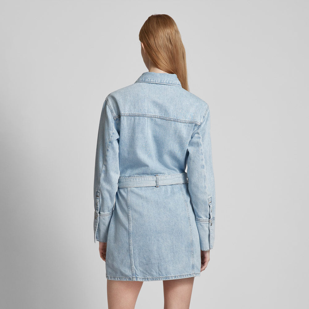 Shirt Denim Dress - Denim Light