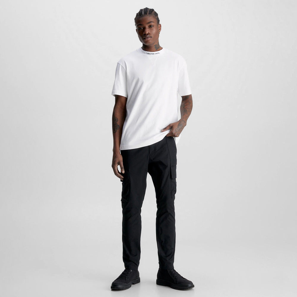 Skinny Washed Cargo Pant - Black