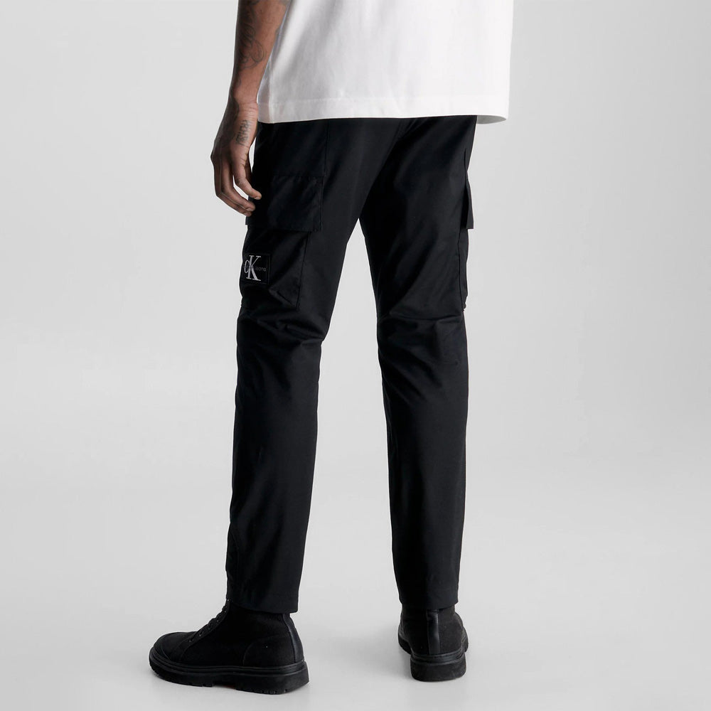 Skinny Washed Cargo Pant - Black