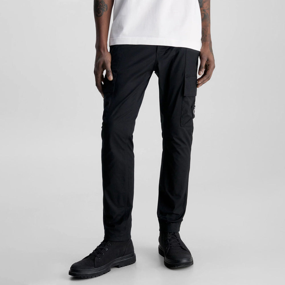Skinny Washed Cargo Pant - Black